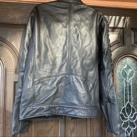 Wilsons Vintage USA Black Genuine Leather Jacket